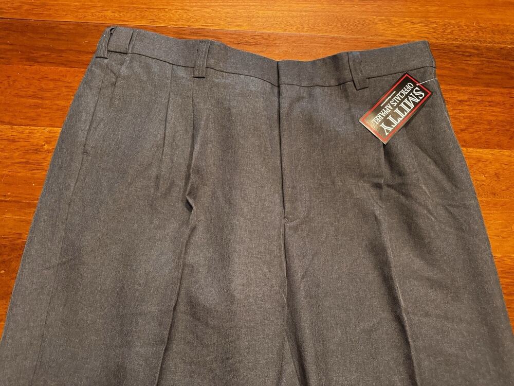 46 Smitty BBS376 Umpire Plate Pants Charcoal Gray Pleated Expander Waist NWT
